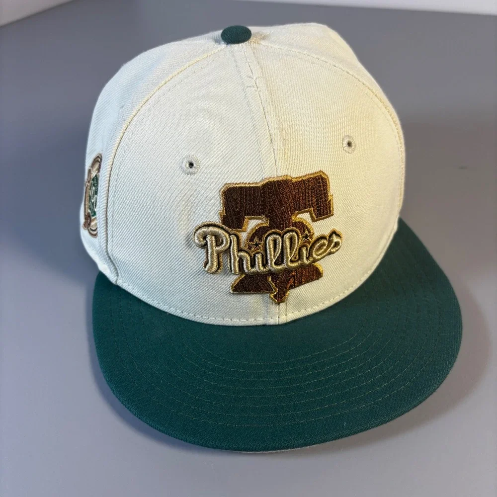 New Era Philadelphia Phillies Cooperstown 100th Anniversary Fitted Hat 7 1/8